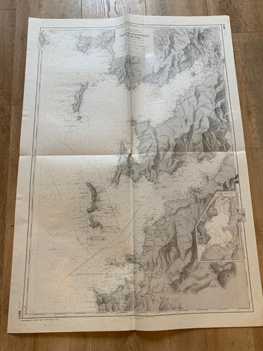 Carte marine ancienne baie - carte,
