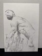 Dessin Original Signé Nu