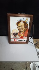 RARE LANTERNE PUBLICITAIRE BIERE LA GAULOISE   43X30CM