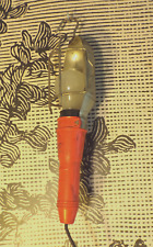 ANCIEN LAMPE BALADEUSE INDUSTRIELLE VINTAGE-Métal-manche orange design atelier