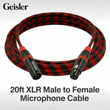 XLR Microphone Cable Red/Black