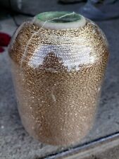 Lurex Bobine Industrielle Fil a Tricoter OR 590 grammes