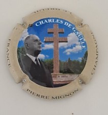 Capsule de champagne Pierre Mignon Charles De Gaulle général muselet new