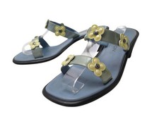 CHAUSSURES LOUIS VUITTON MULES A TALONS BLOSSOM 38.5 ESCARPINS CUIR VERNIS 920€