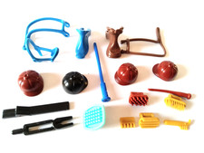 accessoires pour ferme, Chevaux, selle, casques, harnais, brosse etc PLAYMOBIL