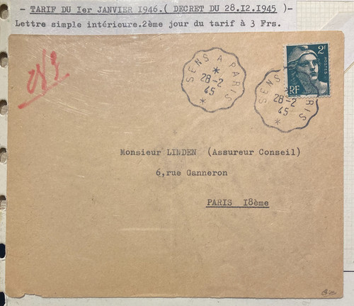 Lettre simple jour - lettre,