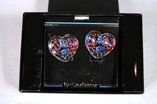 JOLIE PAIRE DE BOUCLES D'OREILLES CLIPS signées YVES SAINT LAURENT