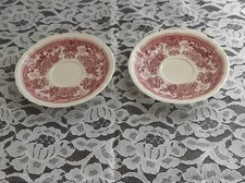 Lot de 2 coupelles - sous tasses à café BURGENLAND faïence VILLEROY et BOCH