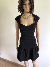 Robe noire bi matière neuve