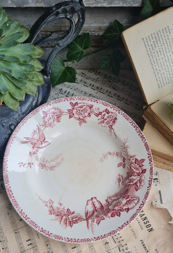 Ancienne assiette creuse - ancienne,