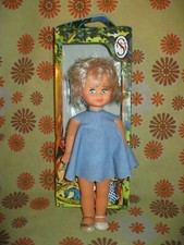 Vintage 60 Ancienne POUPEE DE FOIRE SUZY 29cm BLONDE en BOÎTE MADE IN ITALY Doll