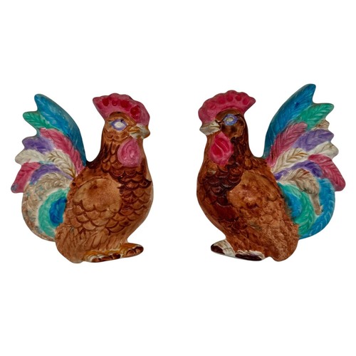 Vintage ceramic rooster wall - rooster,