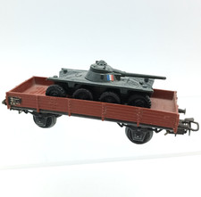 Märklin H0 Wagon train de Marchandises Ouvert + Char militaire