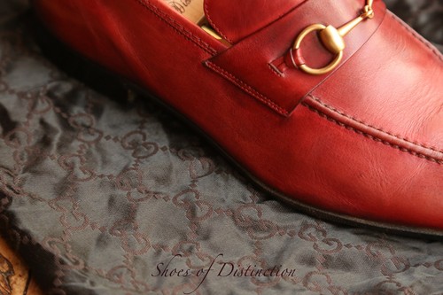 Mocassins gucci cuir rouge - mocassins, en