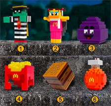 6 figurines MINECRAFT + codes