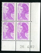 TIMBRE COIN DATE : LIBERTE 