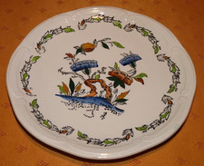 Petite assiette à dessert en faïence de Gien décor floral 1960-71