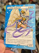 Sublime archangel altered art  altération MTG (magic the gathering)