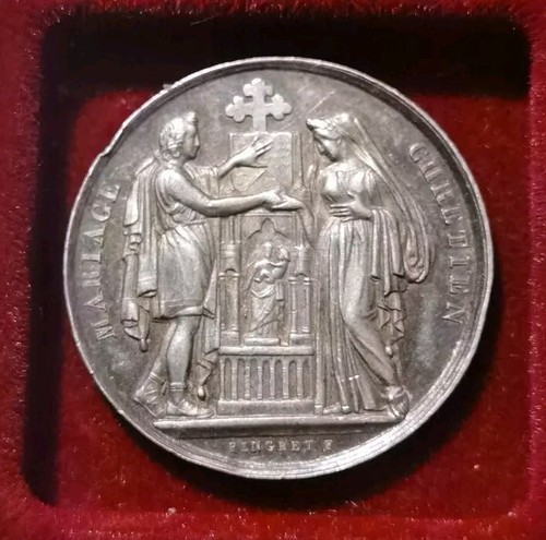 Médaille mariage argent - de,