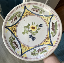 Ancien Plat Faience XIXéme