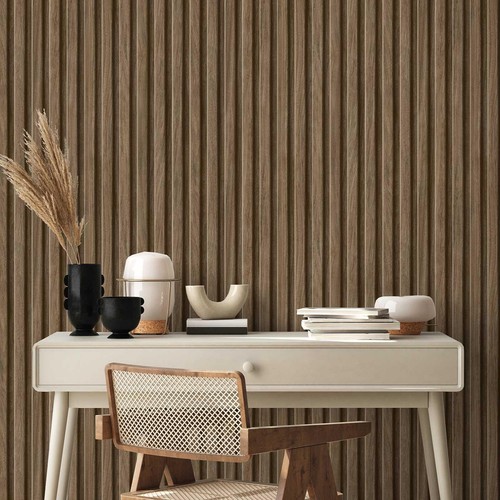 Papier peint moderne marron - papier,