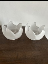 JOLIES TULIPES GLOBES  EN PATE DE VERRE POUR APPLIQUE, LAMPE, LUMINAIRE