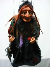 Marionnette sorcière - poupée originale faite à la main
