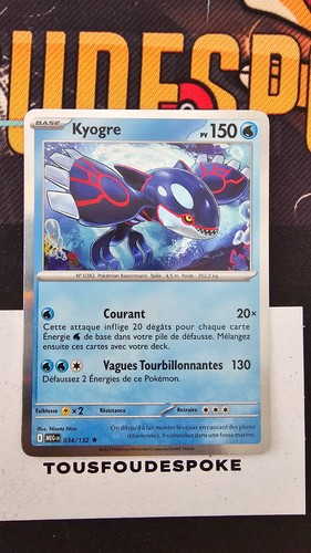Kyogre 034 132 neuf holo - neuf,