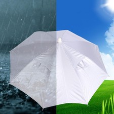 Chapeau Parapluie pour Adultes Pliant Protection Solaire 25 Pouces Portable