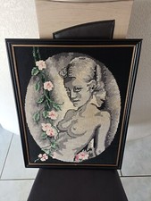 tableau nu féminin Sensuel point de Croix 