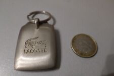 rare porte clef clé key-ring LACOSTE POLO gris mode sponsor roland garros