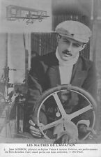 CPA AVIATION LES MAITRES DE L'AVIATION JEAN GOBRON PILOTANT UN BIPLAN VOISIN 