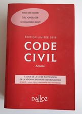 CODE CIVIL edition limité 2019 DALLOZ comme neuf