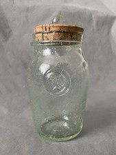 Bocal en verre soufflé bullé