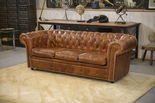 Canapé chesterfield cuir - canapé,