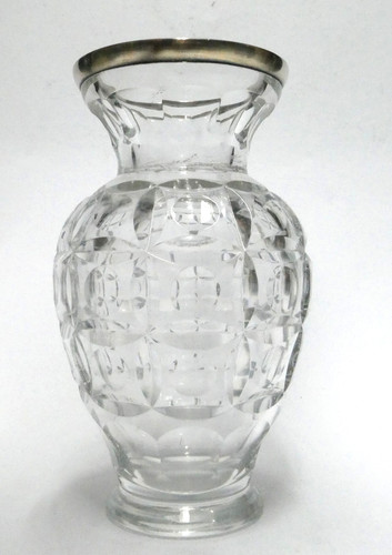 Vase cristal argent al - vase, d'argent