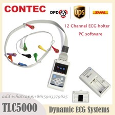 Moniteur EKG Holter ECG 24h portable dynamique à 12 canaux, logiciel de synchron