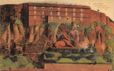 Belfort le château et coeurs de lion