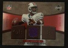 DAUNTE CULPEPPER AUTHENTIC CERTIFIED GAME USED JERSEY CARD MIAMI DOLPHINS 36/250