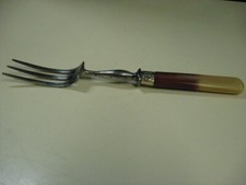 fourchette à gigot manche corne, art déco BE
