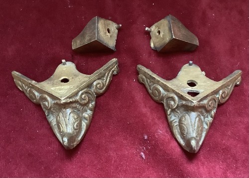 Pieds pendule en bronze - pendule,