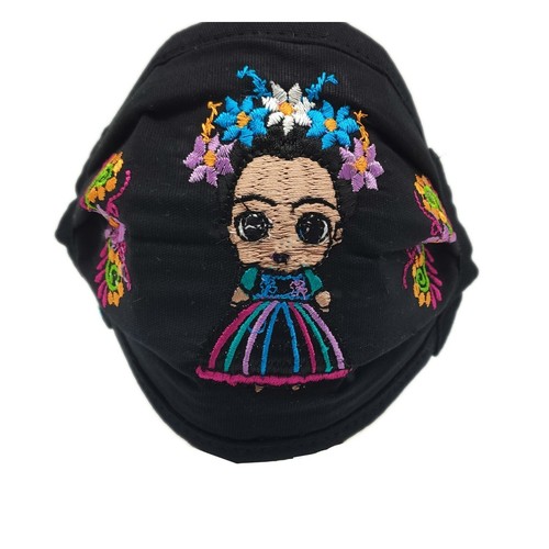 Face mask mexican embroidered - face,