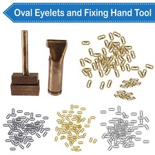 Ovale Laiton Oeillets Avec