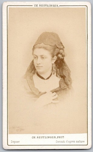 Cdv 1870 gabrielle la - cdv,
