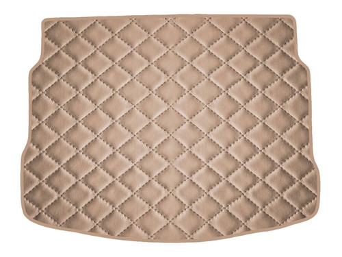 Matelassé cuir éco beige - cuir,