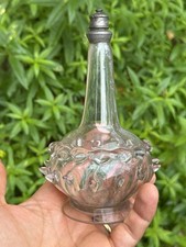 Grand Flacon De Parfum En Verre Soufflé Du XVIII Eme Siècle