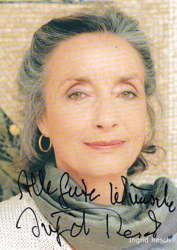 Autographe acteur ingrid resch - autographe,