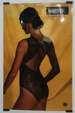 Warner lingerie fine Circa 1980 Affiche Originale Lingerie Mode