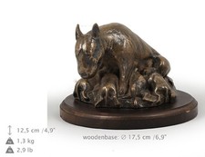 Bull terrier wooden - terrier, (mom),