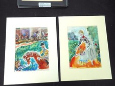 TERECHKOVITCH KOSTIA  - 2 EPREUVES TYPOGRAPHIQUES DE 1955 SOUS PASSE PARTOUT - A